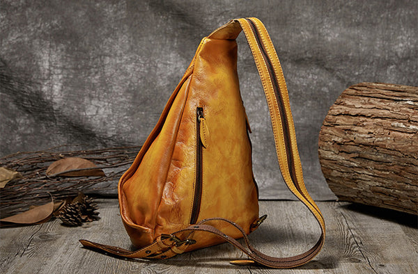 台灣李記皮具 李記 原創真皮手工 文藝と國民の手工擦色 三用牛革後背包 17486號 頭層牛皮包包 皮革 原創手工真皮 皮件