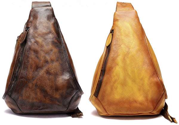台灣李記皮具 李記 原創真皮手工 文藝と國民の手工擦色 三用牛革後背包 17486號 頭層牛皮包包 皮革 原創手工真皮 皮件