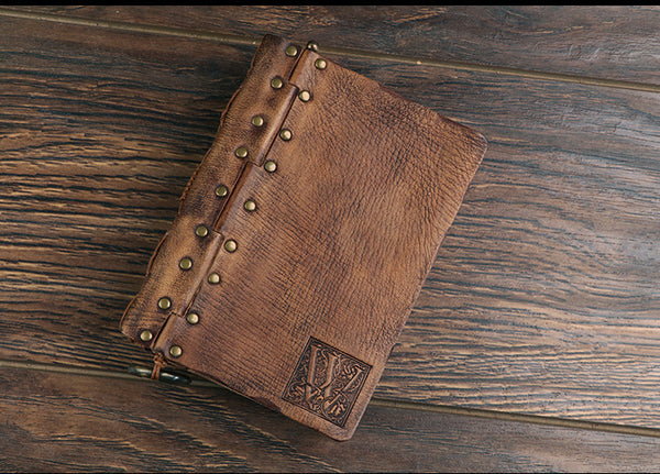 Taiwan Lee Kee Leather Goods Lee Kee Original genuine leather handmade High-end cowhide Customized ledger No. 50179 Hand-painted Bohemian Nature Ethnic style Festival New Year Humanities Japan and South Korea Retro style Creative trend style First-layer cowhide leather bag Leather Original handmade genuine leather Leather goods