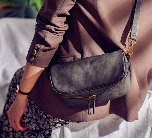 Taiwan Lee Kee Leather Goods Lee Kee Original Handmade Leather Summer Saddle Shoulder Strap Saddle Bag No. F1223 Original Handmade Leather Leather Goods