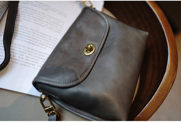 Taiwan Lee Kee Leather Goods Lee Kee original genuine leather handmade dumpling-shaped small square bag square bag M2902 first layer cowhide bag leather original handmade genuine leather leather goods