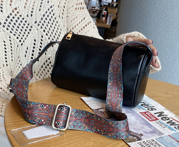 Taiwan Lee Kee Leather Goods Lee Kee Original Genuine Leather Handmade Ins Trendy Functional Messenger Bag No. 5110 First Layer Cowhide Bag Leather Original Handmade Genuine Leather Leather Goods