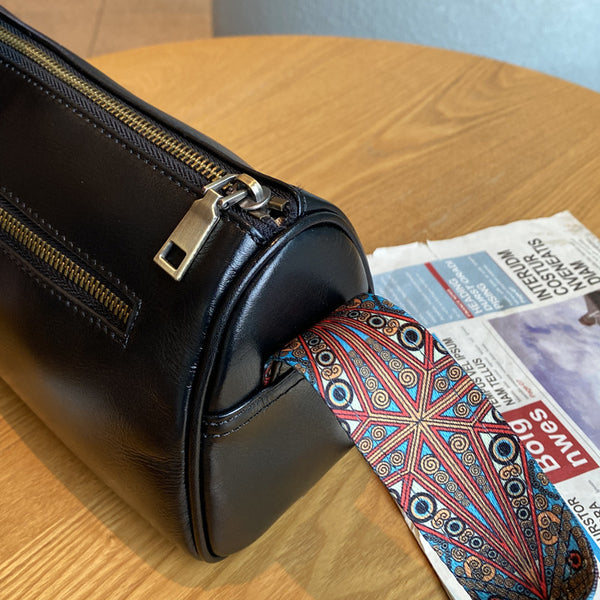 Taiwan Lee Kee Leather Goods Lee Kee Original Genuine Leather Handmade Ins Trendy Functional Messenger Bag No. 5110 First Layer Cowhide Bag Leather Original Handmade Genuine Leather Leather Goods