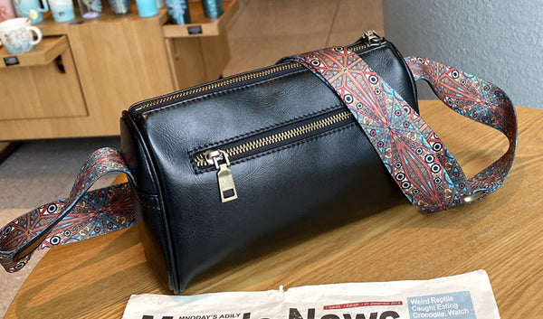 Taiwan Lee Kee Leather Goods Lee Kee Original Genuine Leather Handmade Ins Trendy Functional Messenger Bag No. 5110 First Layer Cowhide Bag Leather Original Handmade Genuine Leather Leather Goods