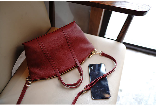 Taiwan Lee Kee Leather Goods Lee Kee original genuine leather handmade authentic cowhide dumplings genuine leather bag No. M1912 first layer cowhide bag leather original handmade genuine leather leather goods