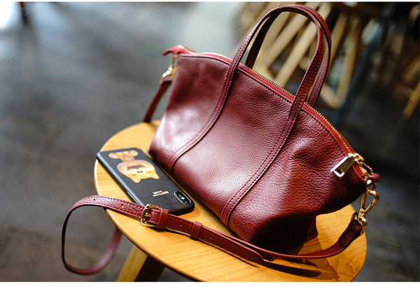 Taiwan Lee Kee Leather Goods Lee Kee original genuine leather handmade authentic cowhide dumplings genuine leather bag No. M1912 first layer cowhide bag leather original handmade genuine leather leather goods
