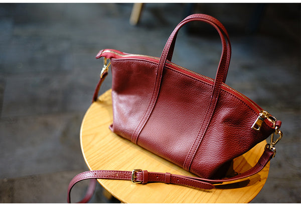 Taiwan Lee Kee Leather Goods Lee Kee original genuine leather handmade authentic cowhide dumplings genuine leather bag No. M1912 first layer cowhide bag leather original handmade genuine leather leather goods