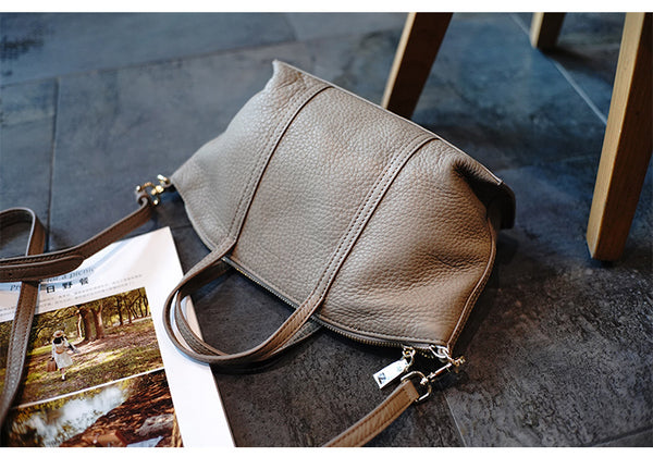 Taiwan Lee Kee Leather Goods Lee Kee original genuine leather handmade authentic cowhide dumplings genuine leather bag No. M1912 first layer cowhide bag leather original handmade genuine leather leather goods