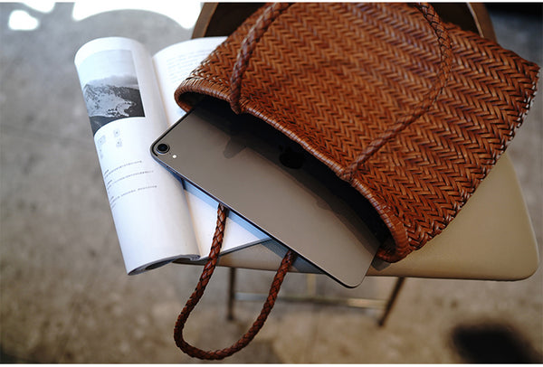 台灣李記皮具 李記 原創真皮手工 別注法式敞口 軟牛革の水桶型 托特包 M1014號 頭層牛皮包包 皮革 原創手工真皮 皮件