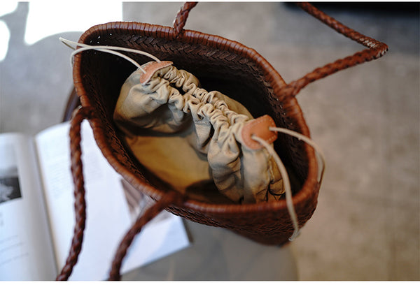 台灣李記皮具 李記 原創真皮手工 別注法式敞口 軟牛革の水桶型 托特包 M1014號 頭層牛皮包包 皮革 原創手工真皮 皮件