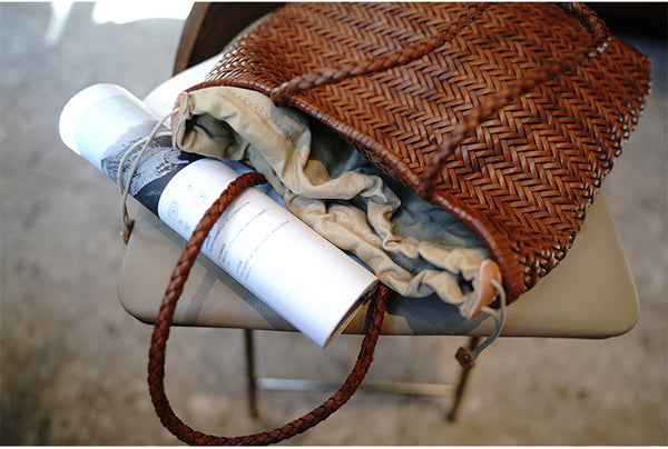 台灣李記皮具 李記 原創真皮手工 別注法式敞口 軟牛革の水桶型 托特包 M1014號 頭層牛皮包包 皮革 原創手工真皮 皮件