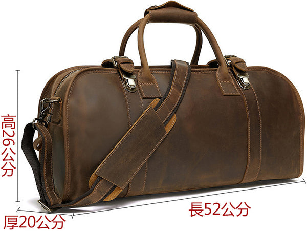 Taiwan Lee Kee Leather Goods Lee Kee Original Handmade Leather Crazy Horse Leather Handbag/Business Bag/Gym Bag No. A9022 First Layer Cowhide Bag Leather Original Handmade Leather Leather Goods