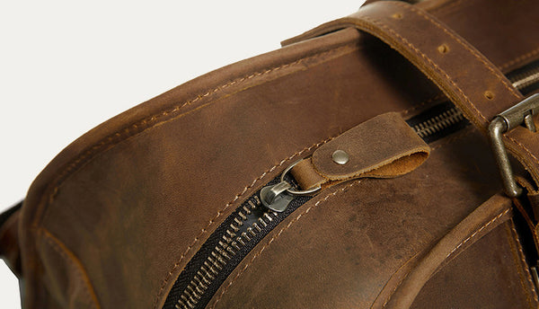 台灣李記皮具 李記 原創真皮手工 瘋馬皮手提大包/出差包/健身包 A9022號 頭層牛皮包包 皮革 原創手工真皮 皮件