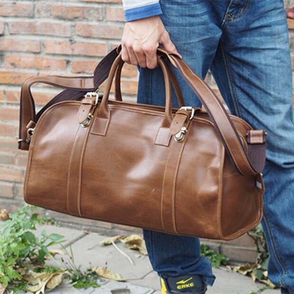 Taiwan Lee Kee Leather Goods Lee Kee Original Handmade Leather Crazy Horse Leather Handbag/Business Bag/Gym Bag No. A9022 First Layer Cowhide Bag Leather Original Handmade Leather Leather Goods