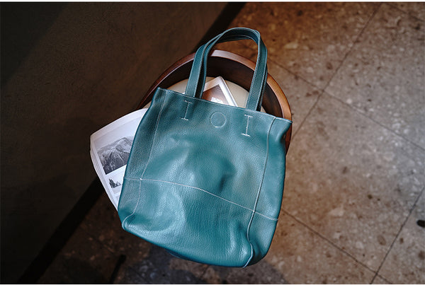 Taiwan Lee Kee Leather Goods Lee Kee original handmade genuine leather first layer soft cowhide retro large capacity tote bag No. M104 first layer cowhide bag leather original handmade genuine leather leather goods