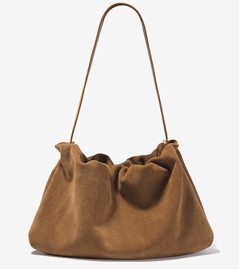 台灣李記皮具 李記 原創真皮手工 美拉德風マイナー設計褶皺雲朵包0117號原創手工真皮 皮件