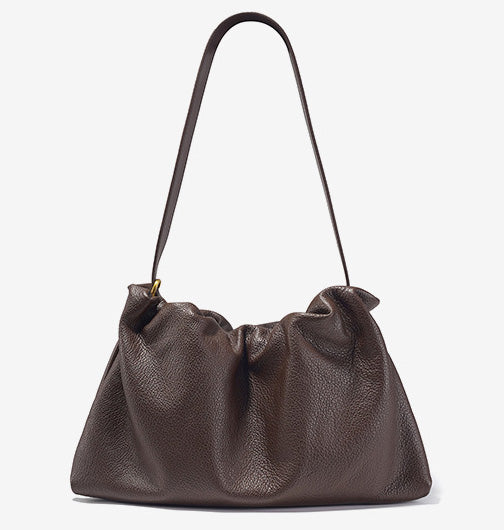 台灣李記皮具 李記 原創真皮手工 美拉德風マイナー設計褶皺雲朵包0117號原創手工真皮 皮件