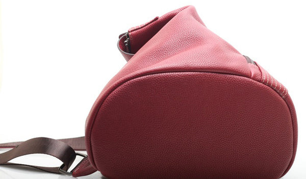 台灣李記皮具 李記 原創真皮手工 無性別セ男女本革バッ大容量純色後背包01976號原創手工真皮 皮件