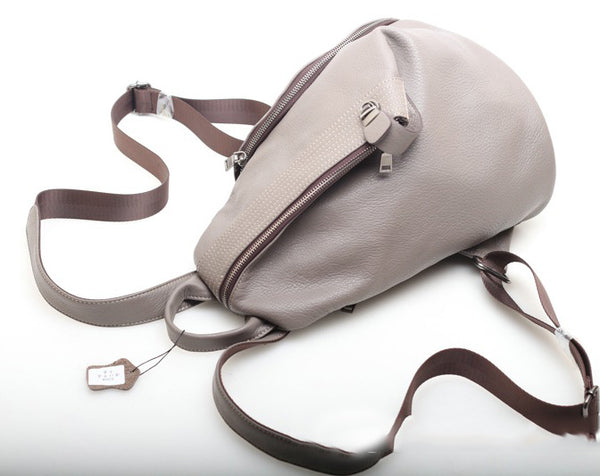 台灣李記皮具 李記 原創真皮手工 無性別セ男女本革バッ大容量純色後背包01976號原創手工真皮 皮件