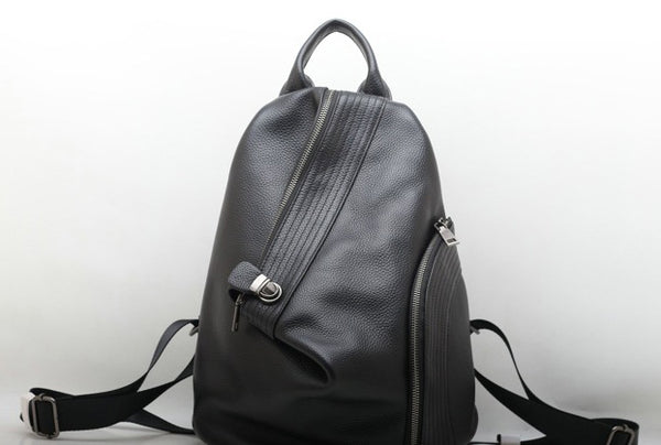 台灣李記皮具 李記 原創真皮手工 無性別セ男女本革バッ大容量純色後背包01976號原創手工真皮 皮件