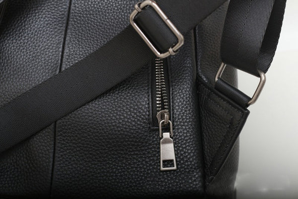 台灣李記皮具 李記 原創真皮手工 無性別セ男女本革バッ大容量純色後背包01976號原創手工真皮 皮件