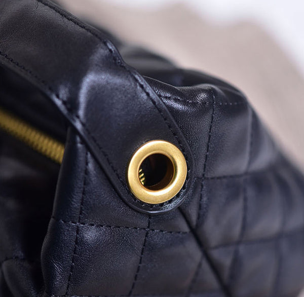 台灣李記皮具 李記 原創真皮手工       頭層牛皮 菱格鏈條 輕奢飯盒包030號原創手工真皮 皮件