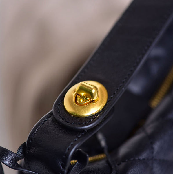 台灣李記皮具 李記 原創真皮手工       頭層牛皮 菱格鏈條 輕奢飯盒包030號原創手工真皮 皮件