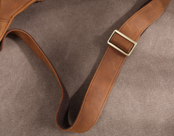 台灣李記皮具 李記 原創真皮手工 日韓 多機能瘋馬皮大容量胸包03321號原創手工真皮 皮件