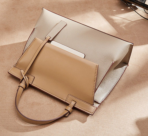 台灣李記皮具 李記 原創真皮手工 復古 氣質 簡約 の手提包0527號原創手工真皮 皮件