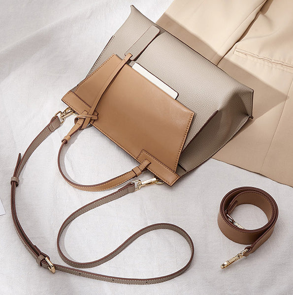 台灣李記皮具 李記 原創真皮手工 復古 氣質 簡約 の手提包0527號原創手工真皮 皮件