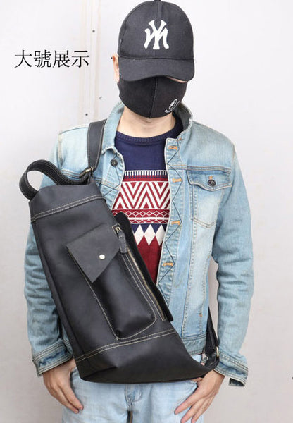 台灣李記皮具 李記 原創真皮手工 厳選のか瘋馬皮騎行機車旅行包0558號原創手工真皮 皮件