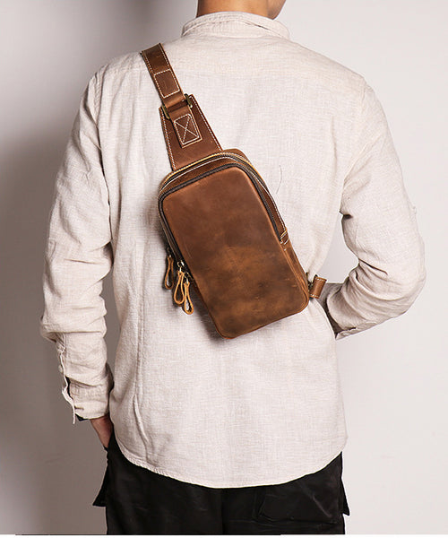 台灣李記皮具 李記 原創真皮手工 垂直に款 四角牛革 1078號 頭層牛皮包包 皮革 原創手工真皮 皮件