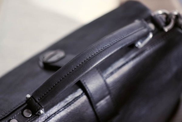 Taiwan Lee Kee Leather Goods Lee Kee Original Leather Handmade Jinkou Doctor Bag/Lock Bag No. 140150 First Layer Cowhide Bag Leather Original Handmade Leather Leather Goods