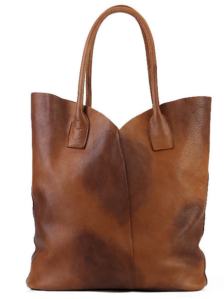 台灣李記皮具 李記 原創真皮手工 最適な通勤グ純色レ大容量本革托特包20003號原創手工真皮 皮件