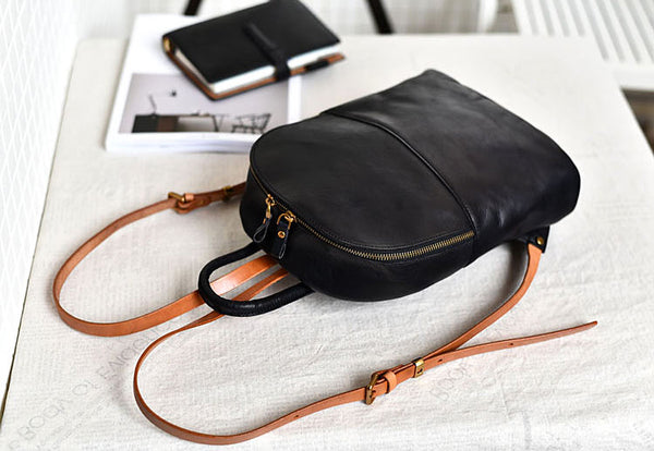 Taiwan Lee Kee Leather Goods Lee Kee Original Handmade Genuine Leather Retro College Style Functional and Personalized Backpack No. 209 Original Handmade Genuine Leather Leather Goods