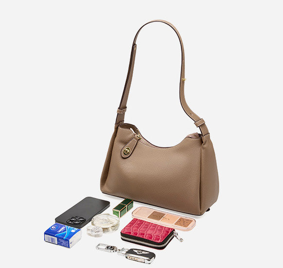 台灣李記皮具 李記 原創真皮手工 高級感本革女性バ脇バッグ大気バッ2106號原創手工真皮 皮件