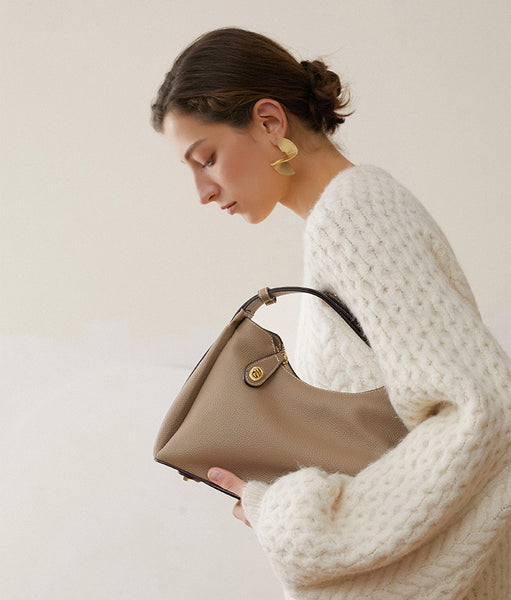 台灣李記皮具 李記 原創真皮手工 高級感本革女性バ脇バッグ大気バッ2106號原創手工真皮 皮件