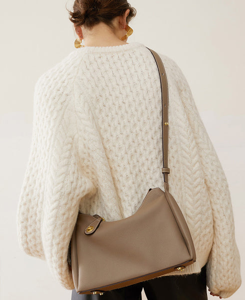 台灣李記皮具 李記 原創真皮手工 高級感本革女性バ脇バッグ大気バッ2106號原創手工真皮 皮件