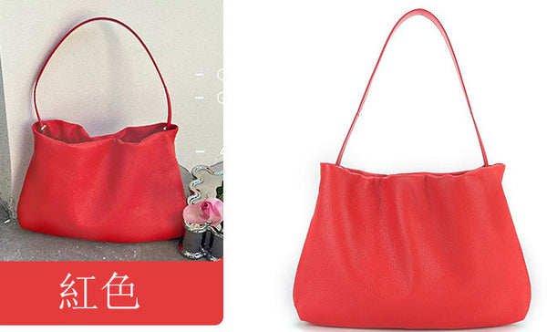 台灣李記皮具 李記 原創真皮手工 優美な気質を褶皺腋下包2206號原創手工真皮 皮件