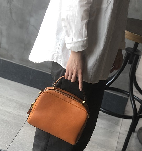 台灣李記皮具 李記 原創真皮手工 森系本革ポー樹膏牛革ド化妝包22099號原創手工真皮 皮件