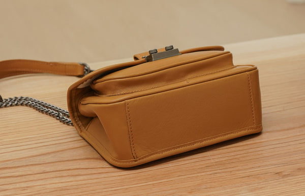 台灣李記皮具 李記 原創真皮手工 高級感の小人数本革女性バッ小方形包23012號原創手工真皮 皮件