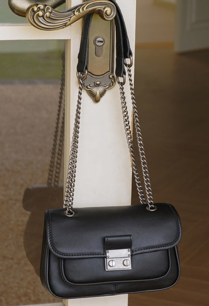 台灣李記皮具 李記 原創真皮手工 高級感の小人数本革女性バッ小方形包23012號原創手工真皮 皮件