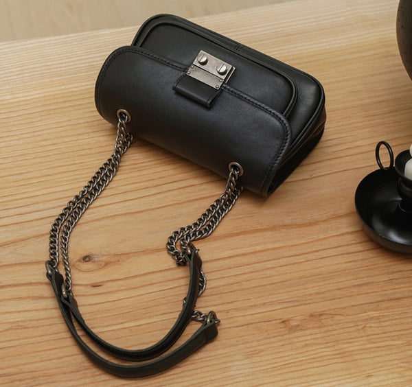 台灣李記皮具 李記 原創真皮手工 高級感の小人数本革女性バッ小方形包23012號原創手工真皮 皮件