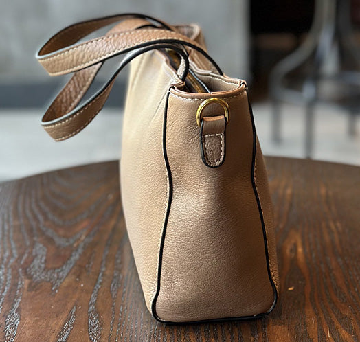 Taiwan Lee Kee Leather Goods Lee Kee Original Handmade Genuine Leather Vintage Soft Cowhide Simple Side Backpack No. 23017 Original Handmade Genuine Leather Leather Goods