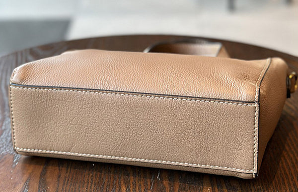 Taiwan Lee Kee Leather Goods Lee Kee Original Handmade Genuine Leather Vintage Soft Cowhide Simple Side Backpack No. 23017 Original Handmade Genuine Leather Leather Goods