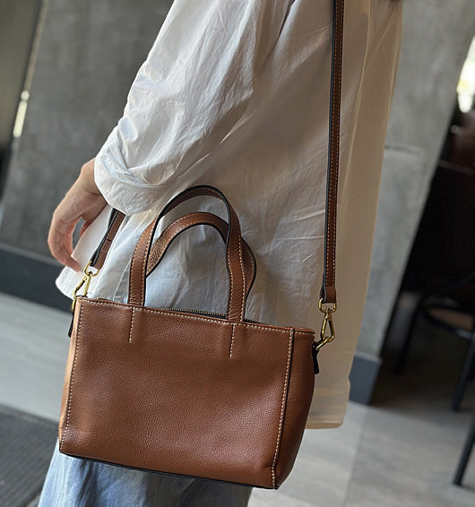 Taiwan Lee Kee Leather Goods Lee Kee Original Handmade ของแท้หนัง Vintage Soft Cowhide Simple Side กระเป๋าเป้สะพายหลัง หมายเลข 23017 Original Handmade หนังแท้ สินค้าเครื่องหนัง