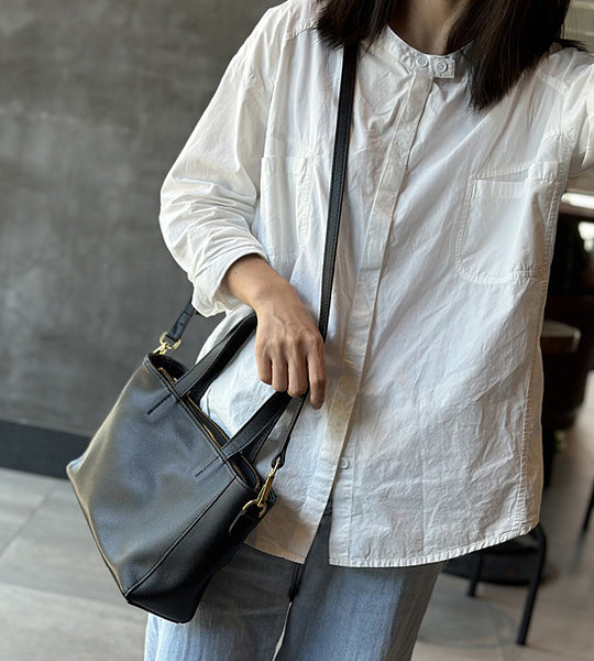 Taiwan Lee Kee Leather Goods Lee Kee Original Handmade ของแท้หนัง Vintage Soft Cowhide Simple Side กระเป๋าเป้สะพายหลัง หมายเลข 23017 Original Handmade หนังแท้ สินค้าเครื่องหนัง