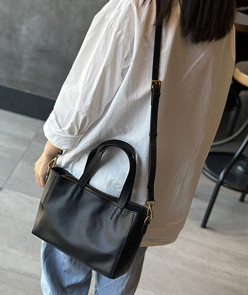 Taiwan Lee Kee Leather Goods Lee Kee Original Handmade Genuine Leather Vintage Soft Cowhide Simple Side Backpack No. 23017 Original Handmade Genuine Leather Leather Goods