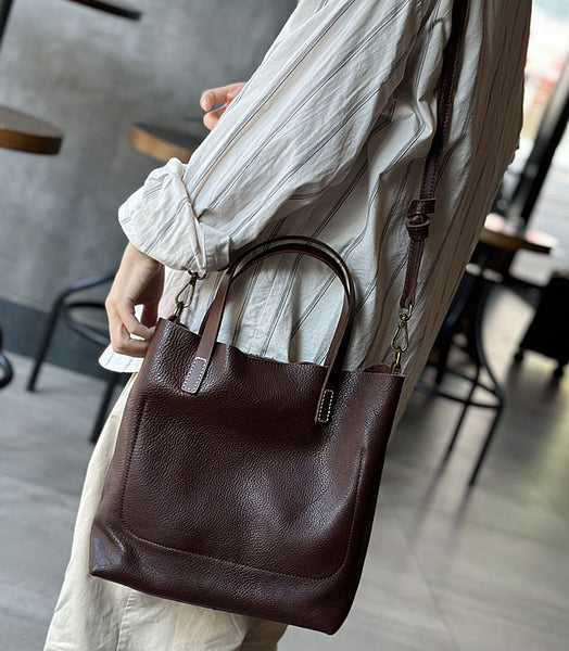 Taiwan Lee Kee Leather Goods Lee Kee Original Handmade Leather Japanese Style Simple Retro Style Tote Bag No. 23033 Original Handmade Leather Goods