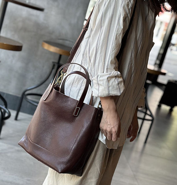 Taiwan Lee Kee Leather Goods Lee Kee Original Handmade Leather Japanese Style Simple Retro Style Tote Bag No. 23033 Original Handmade Leather Goods